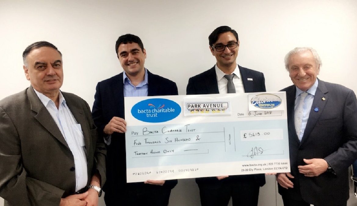 Park Avenue helps to raise over £5,000 for Bacta Charitable Trust